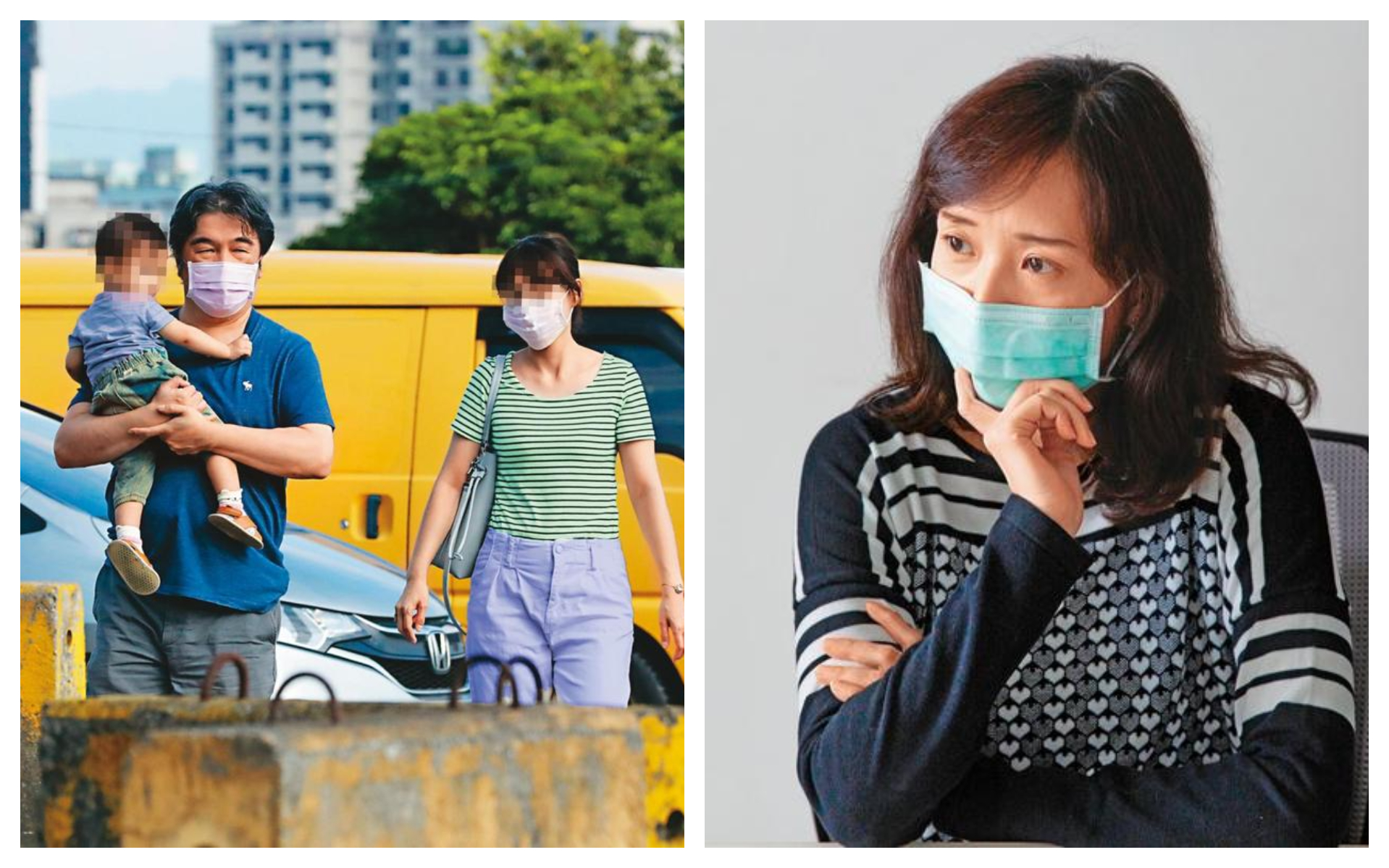 王必勝與林女發展婚外情（左圖），元配尤香玉（右圖）直到新聞出刊前才得知。