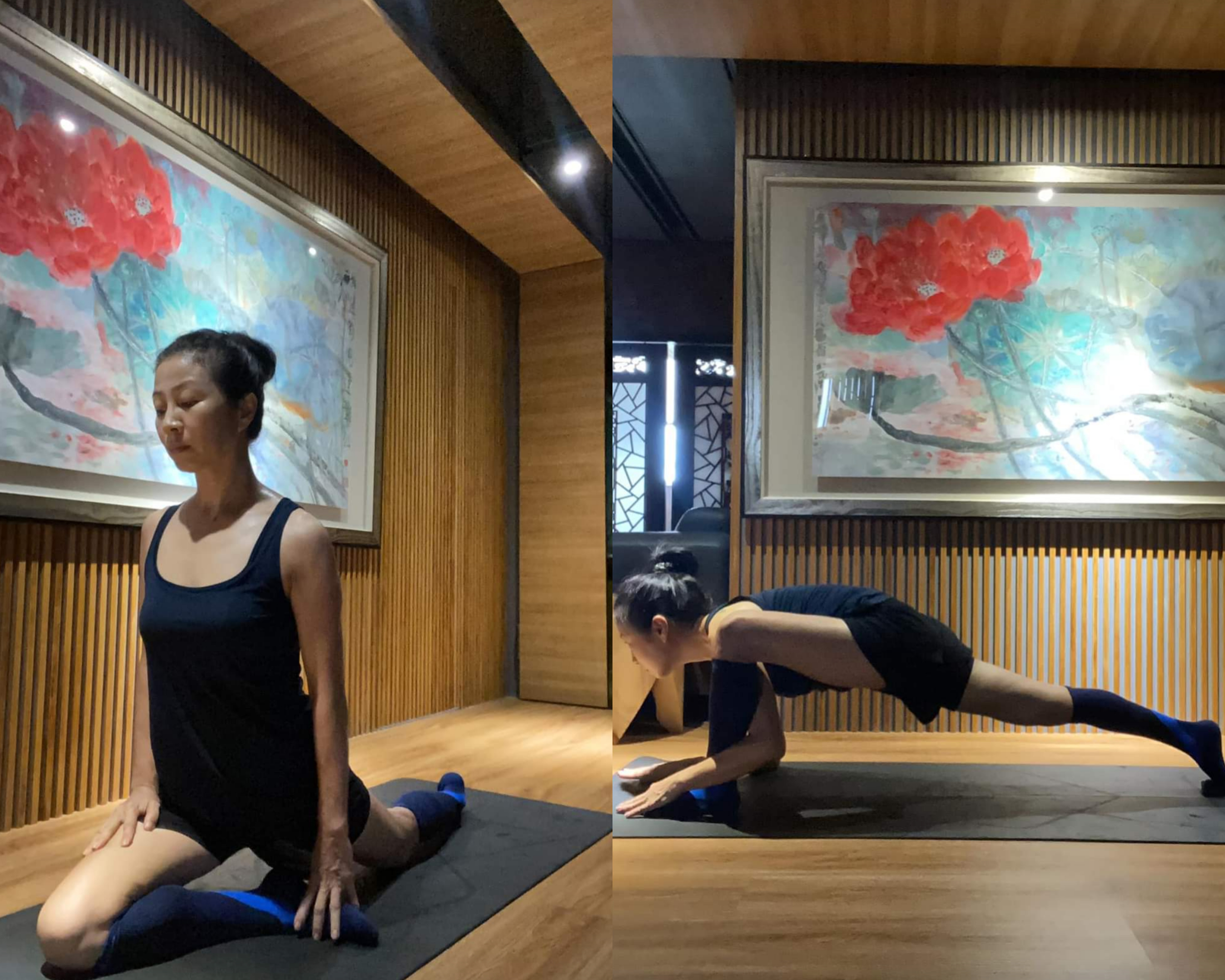 方文琳熱衷運動，56歲身材依然窈窕。（翻攝自方文琳臉書）