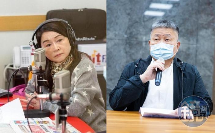 周玉蔻(左)今在臉書強調,自己從未向顏清標(右)道歉或是求饒。