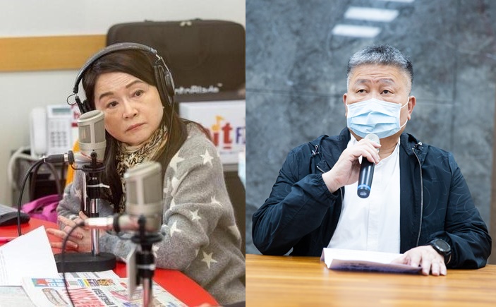 周玉蔻（左）今在臉書強調，自己從未向顏清標（右）道歉或是求饒。