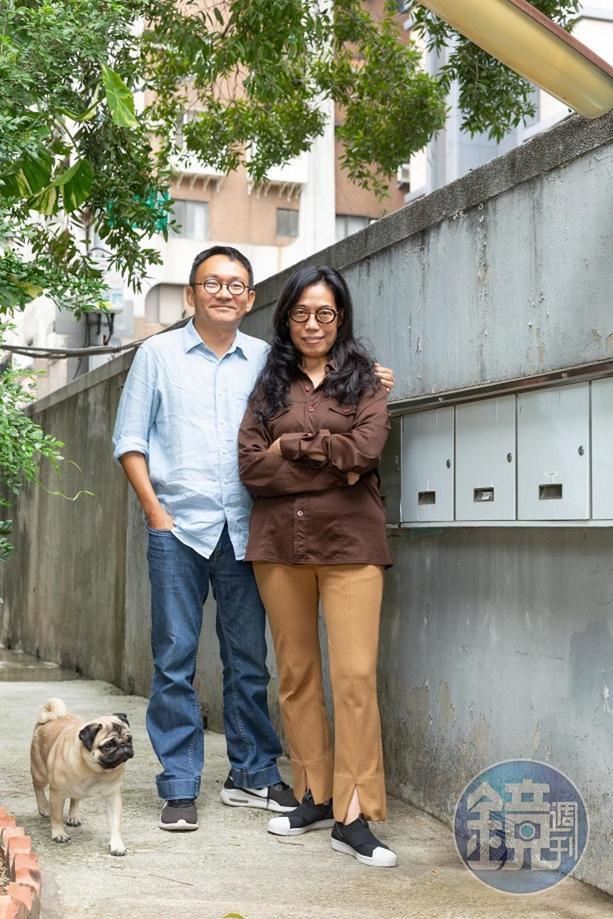 導演何蔚庭(左)與監製尹慧文(右)從電影籌拍之初即攜手合作,共同參與籌資、拍攝、行銷發行等過程。