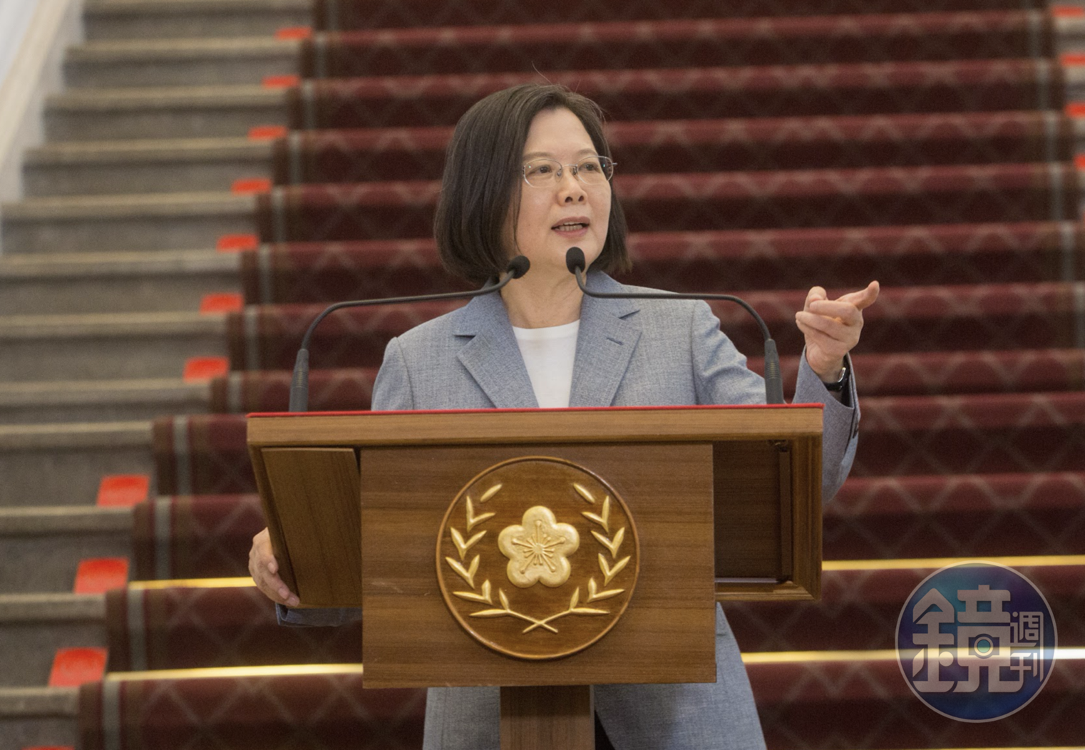針對坎特聲援台灣,總統蔡英文則在臉書上表示,「給Enes Kanter一個respect」。(資料照)