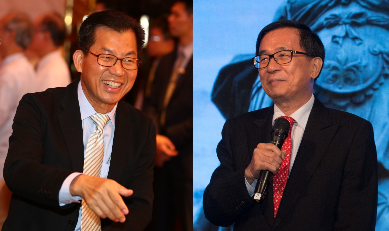 前駐泰代表李應元（左）癌逝，前總統陳水扁（右）感嘆再也沒有時間約見面。（本刊資料照）