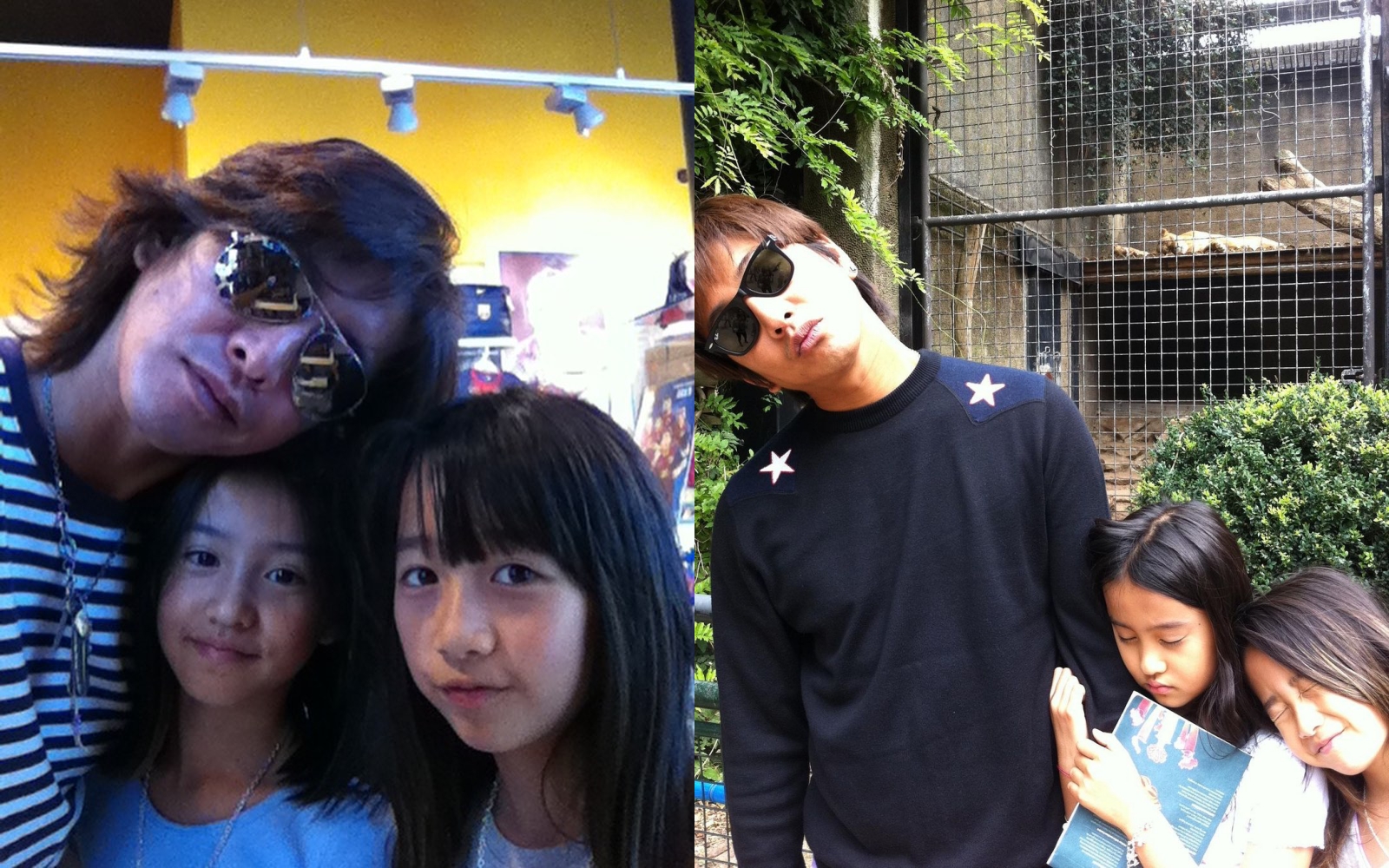 木村光希拍照時總是緊黏著爸爸木村拓哉。（翻攝自木村光希IG）