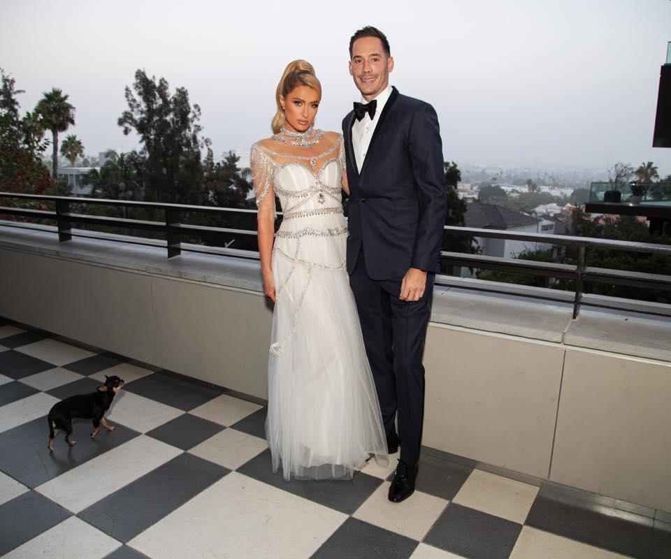 派瑞絲希爾頓和新婚夫卡特，兩人都在今年滿40歲。（翻攝Paris Hilton IG）