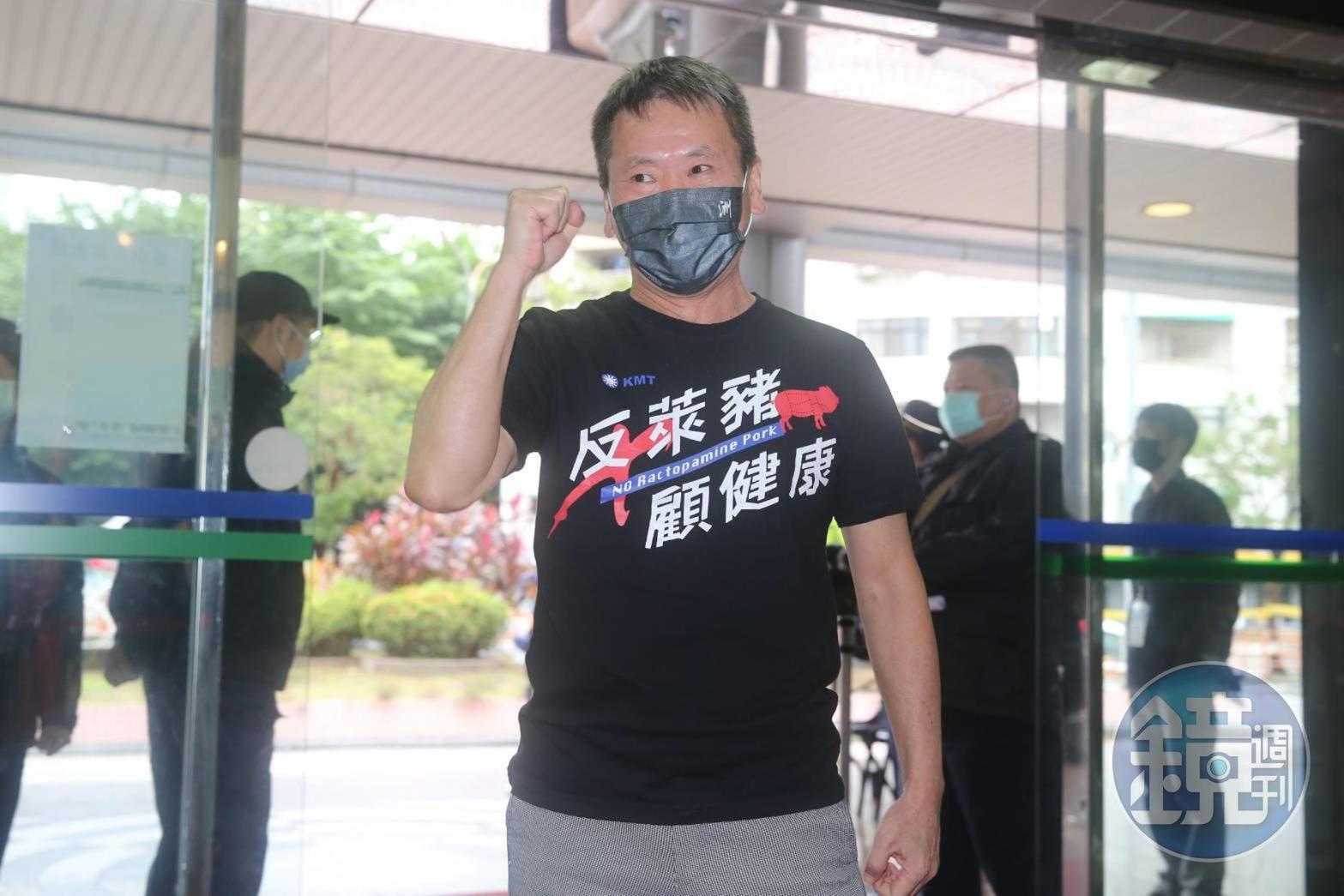 國民黨立委林為洲出席公投辯論。
