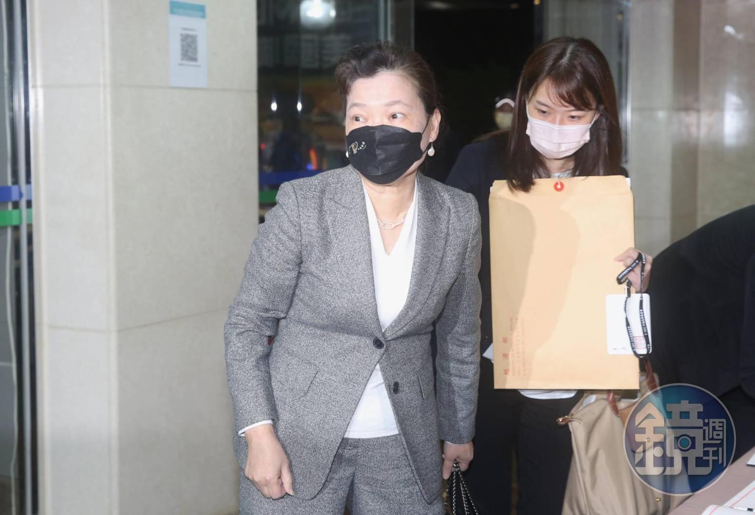 經濟部長王美花出席公投意見發表會。