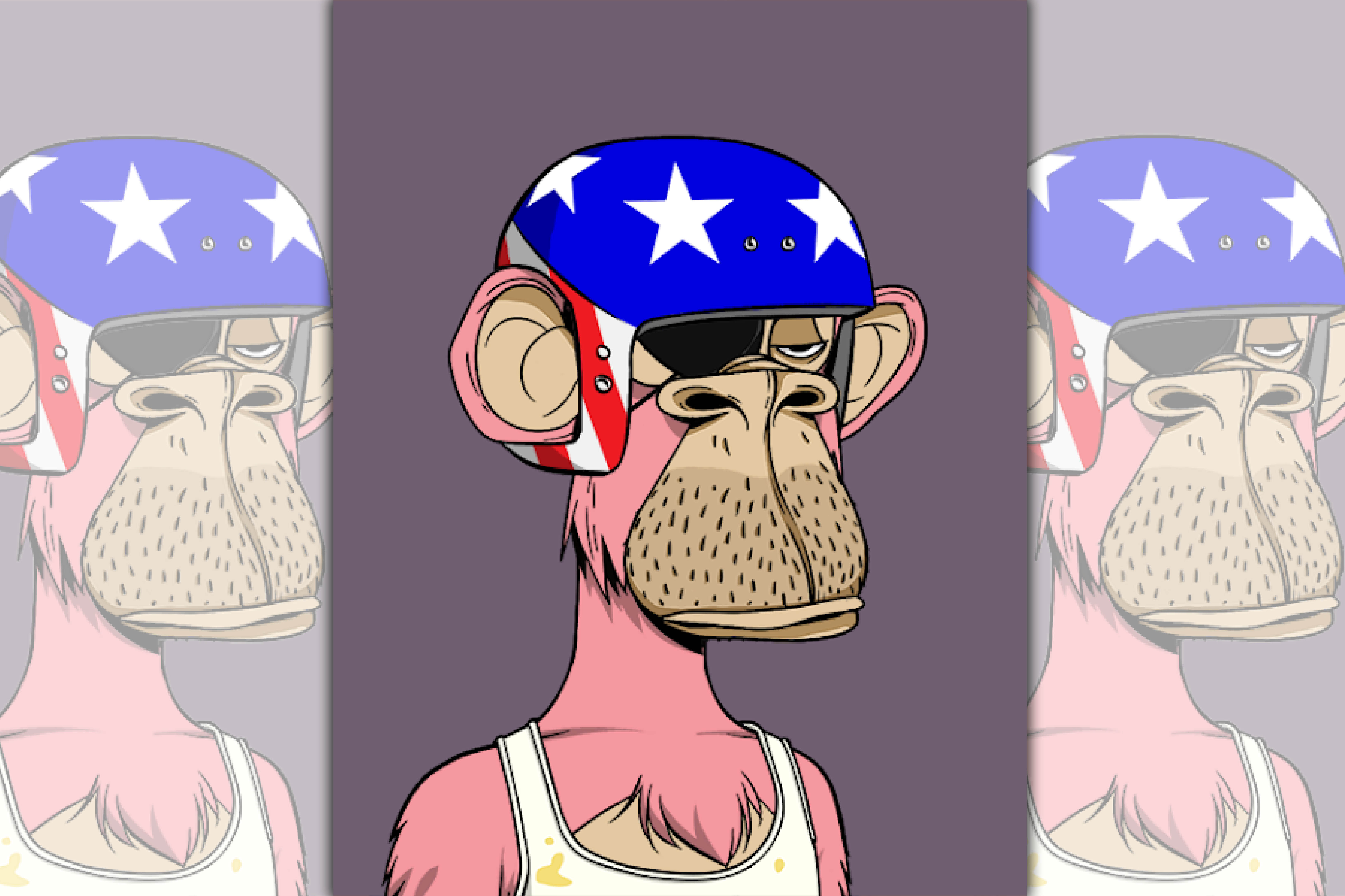 NFT藝術《BORED APE YACHT CLUB》。（羅芙奧提供）