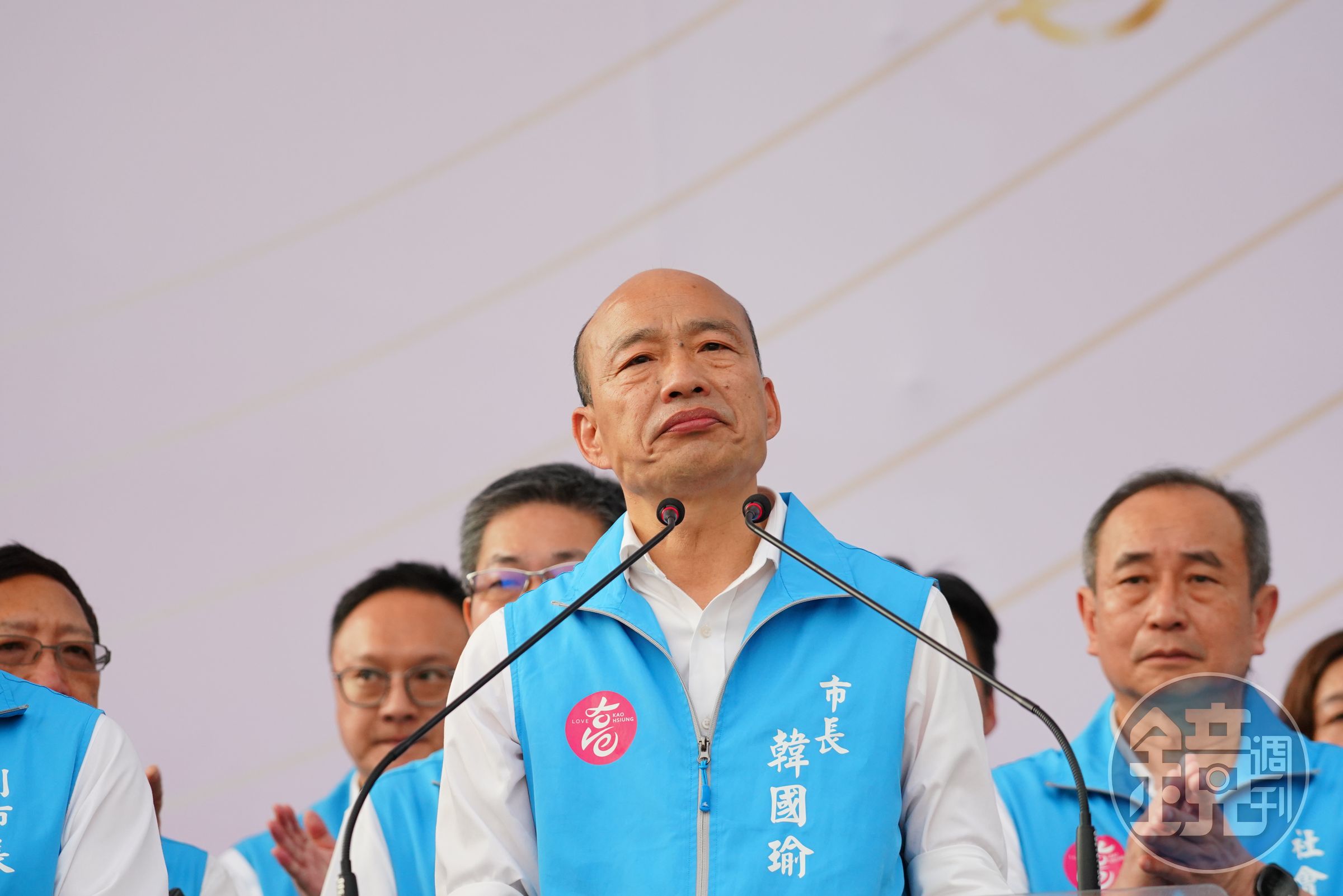韓國瑜（圖）兒子韓天莫名遭網友指控侵占手遊帳號，事後該名網友向韓天致歉。（本刊資料照）