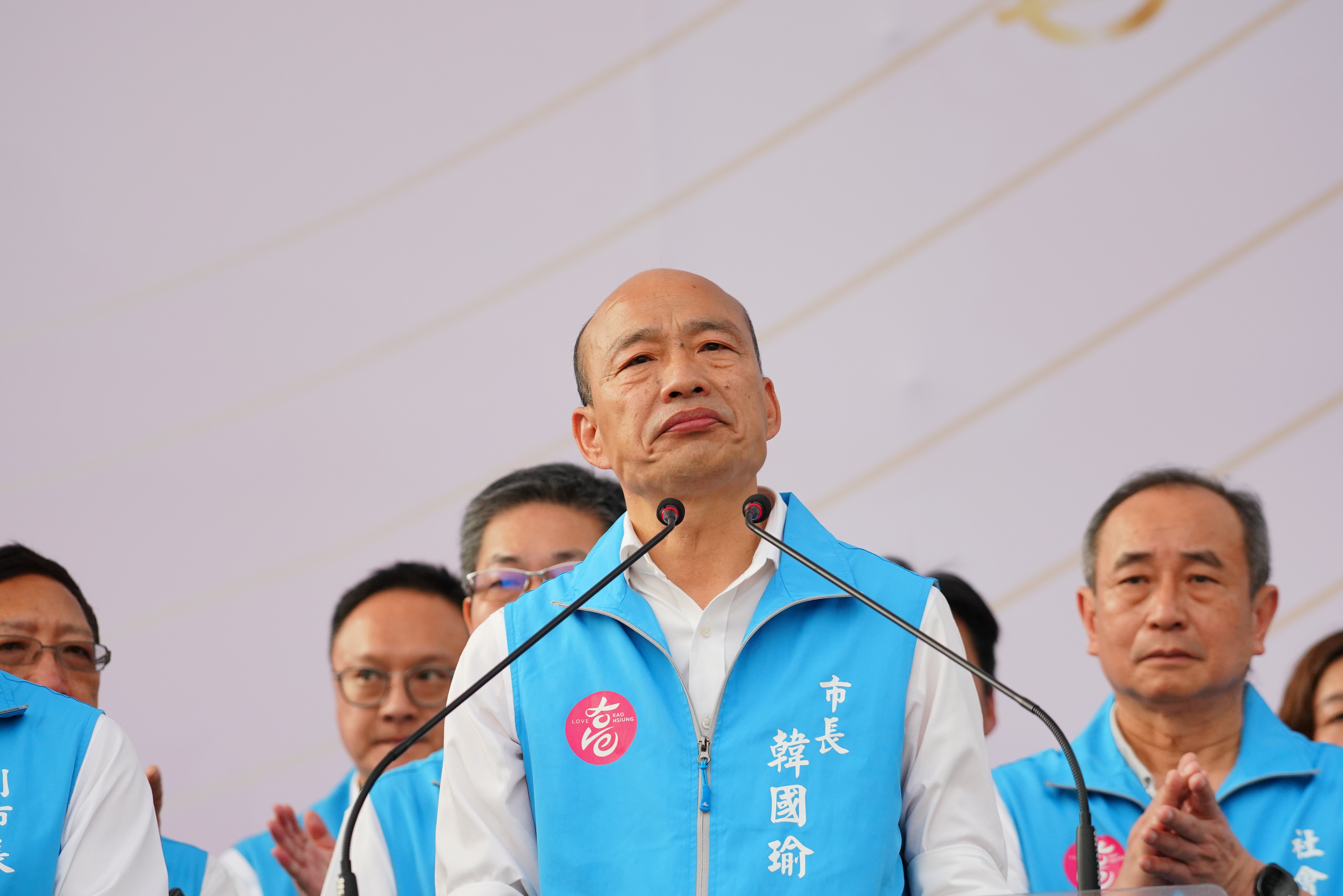 韓國瑜（圖）兒子韓天莫名遭網友指控侵占手遊帳號，事後該名網友向韓天致歉。（本刊資料照）