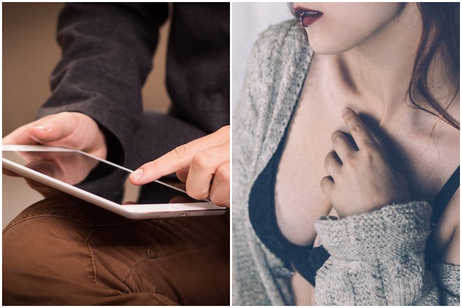 人夫因為忘關「接力」功能，看謎片被妻兒抓包。（示意圖，pixabay）