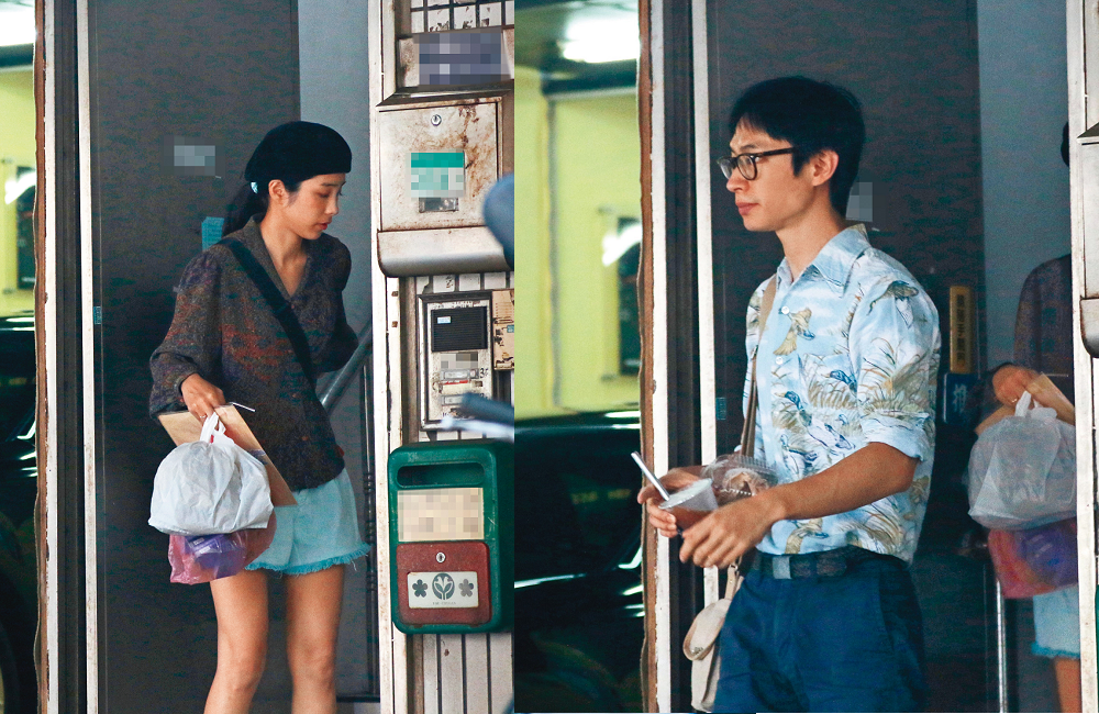 2019年，黃河（右圖）曾被本刊目擊從温貞菱（左圖）家中步出，看起來頗有老夫老妻感。
