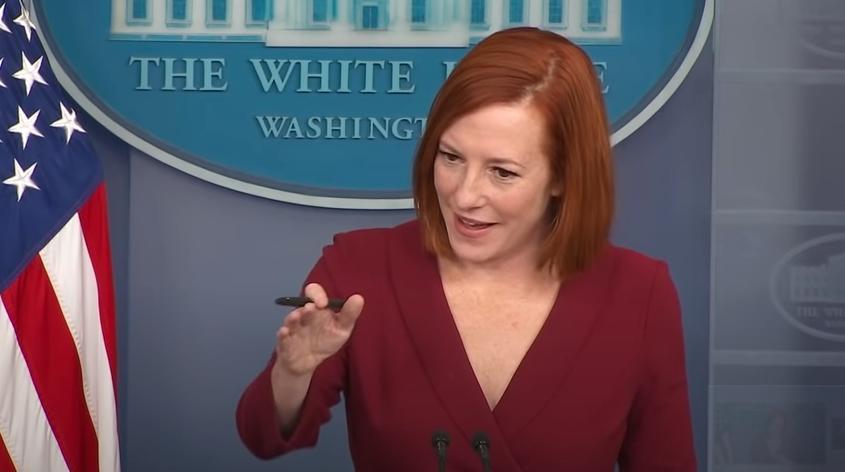 白宮發言人莎琪(Jen Psaki)批,儘管中國派出維吾爾運動員傳遞聖火,仍無法轉移中國政府侵犯其人權且種族滅絕的注意力。(翻攝白宮Youtube)