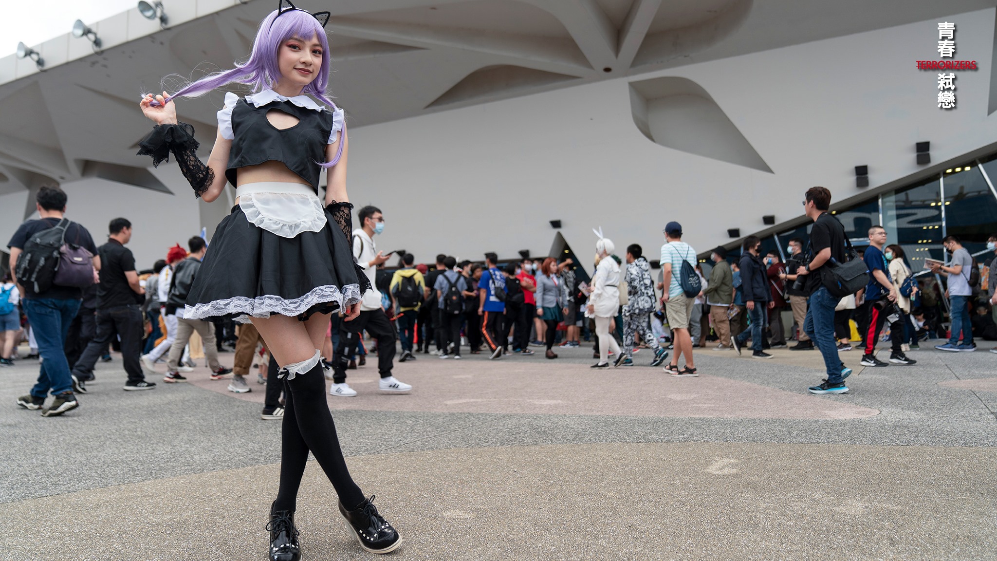 姚愛寗在戲裡扮演熱愛漫畫與Cosplay的高中女孩。（翻攝自《青春弒戀》臉書）