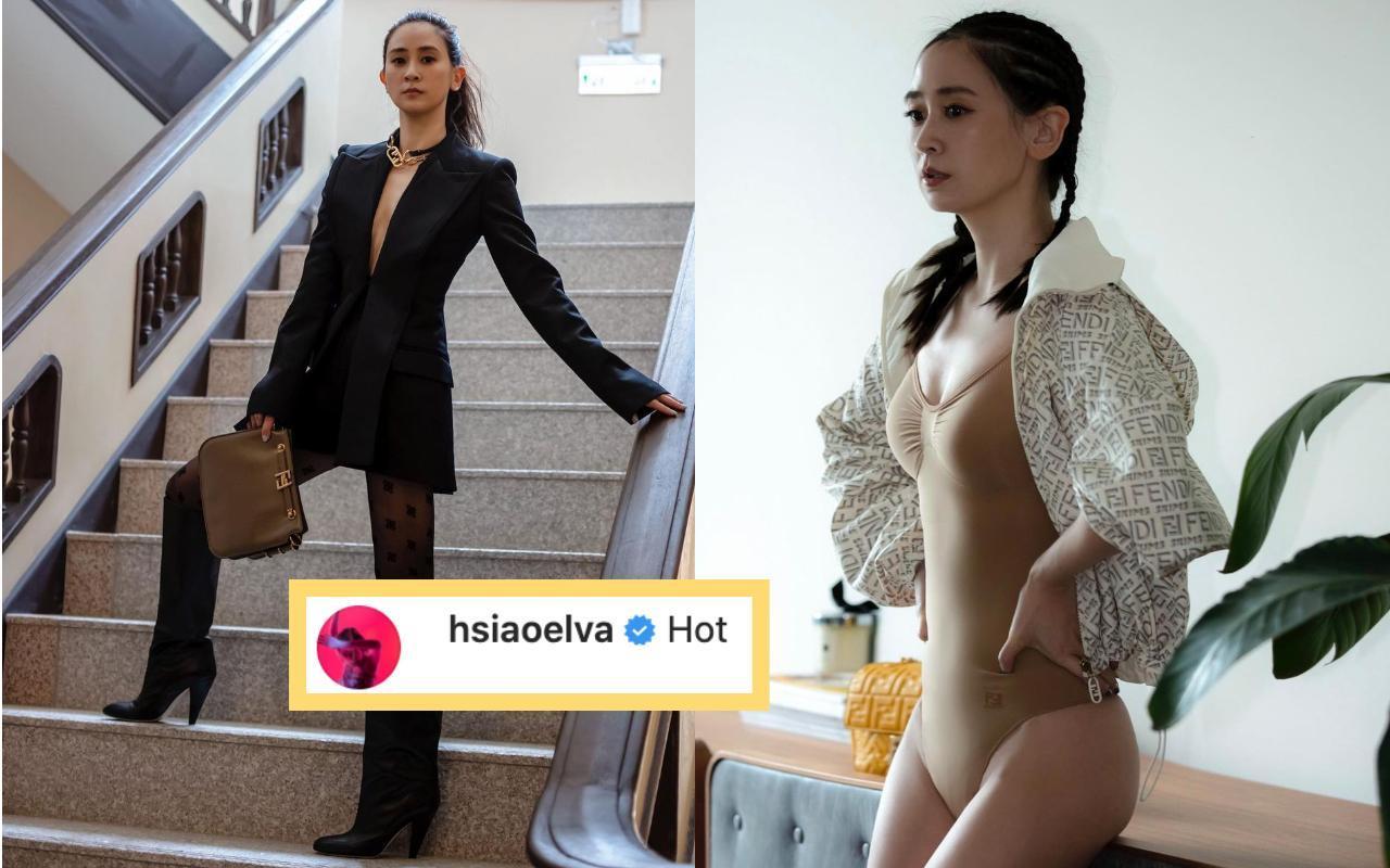 李晶晶秀出大尺度辣照,釣出野生蕭亞軒留言稱讚「Hot」!(翻攝自李晶晶IG)