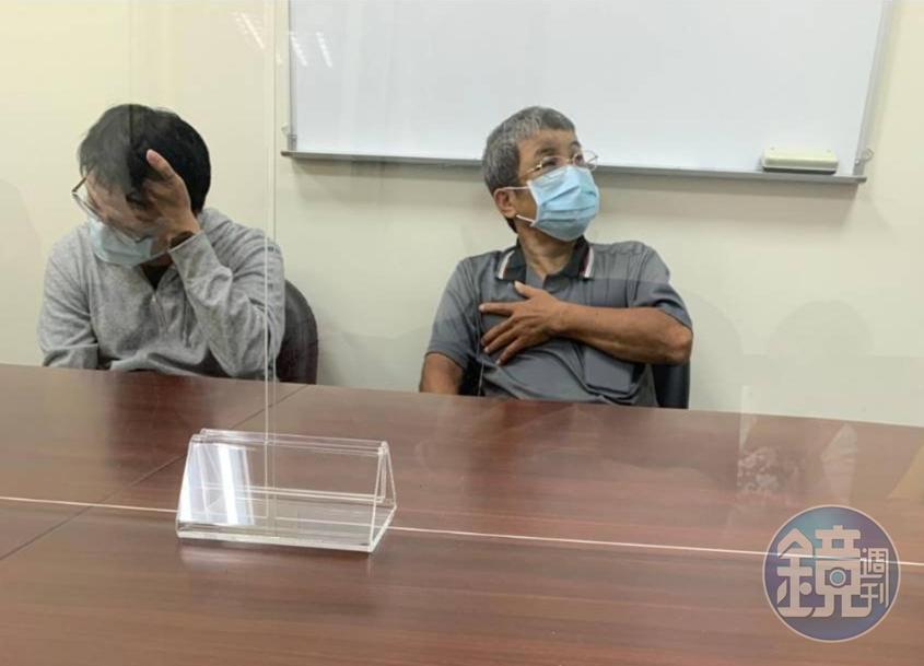 肇事者李男在調解委員會辯稱車禍當時心臟痛,遭死者家屬痛斥狡賴。(讀者提供)