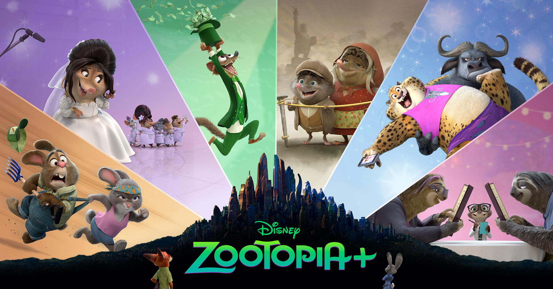 《動物方城市》以短篇動畫《動物方城市+》再次與觀眾見面。（Disney+提供）