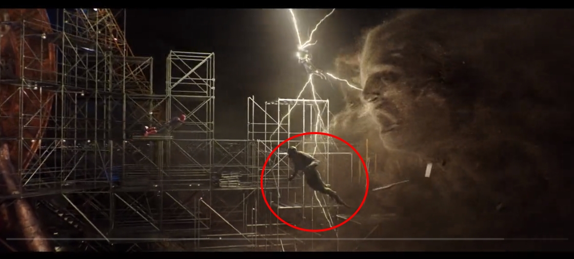 最新預告中，蜥蜴人疑似對著空氣出招。（翻攝自@SonyPicturesBr推特）