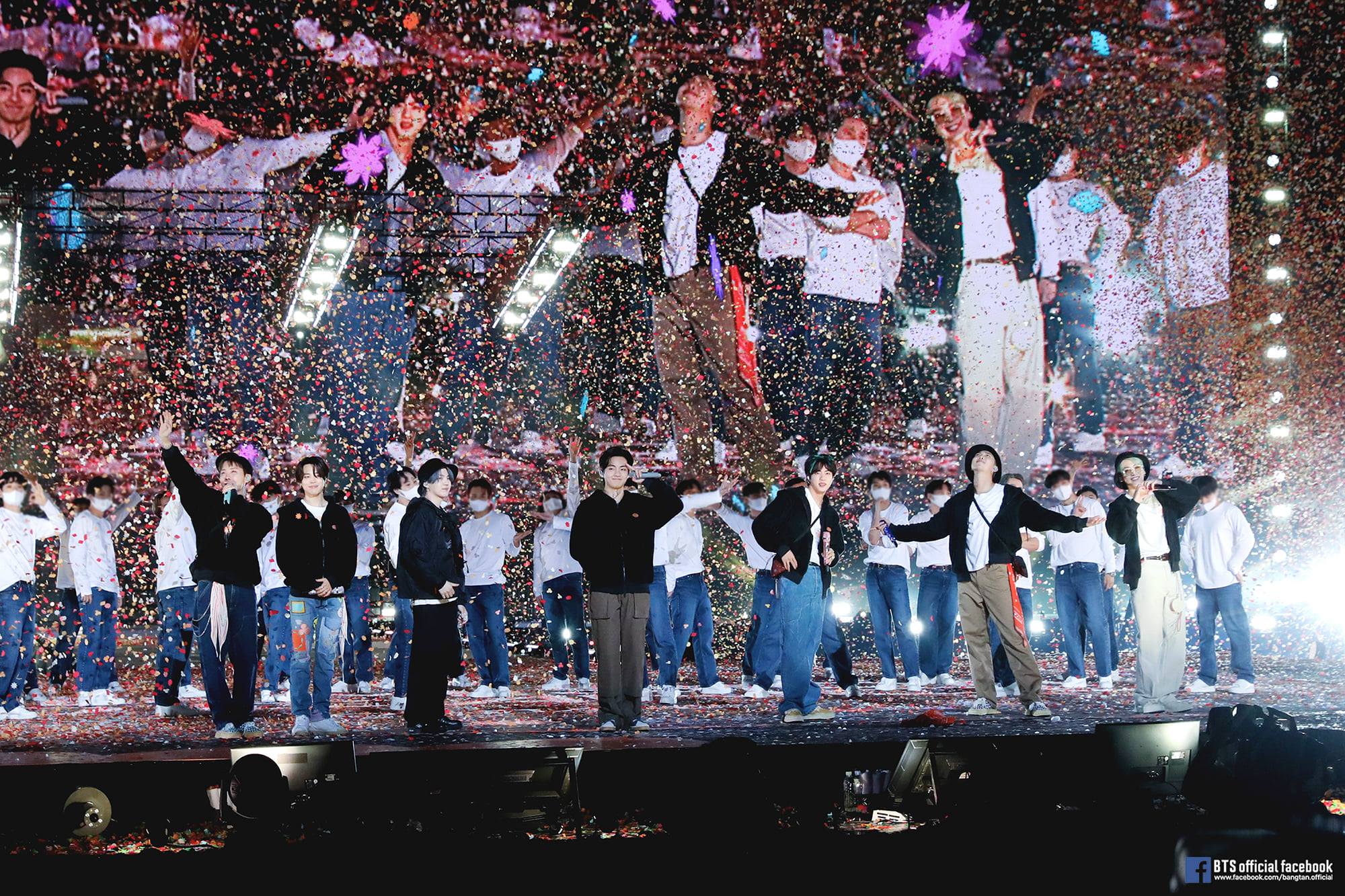 南韓天團防彈少年團將於美國洛杉磯舉辦演唱會，吸引全球粉絲關注。（翻攝自BTS臉書）