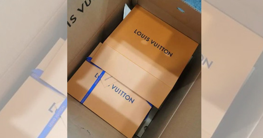 翠翠收到兩個LV包包，讓她驚覺事情不單純，上網求助。（翻攝網易新聞）
