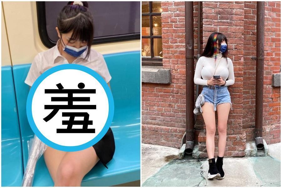 網紅「紳士龍蝦」因淋濕搭乘捷運被拍下引起網友討論。(翻攝自臉書爆廢公社公開版、紳士龍蝦IG)