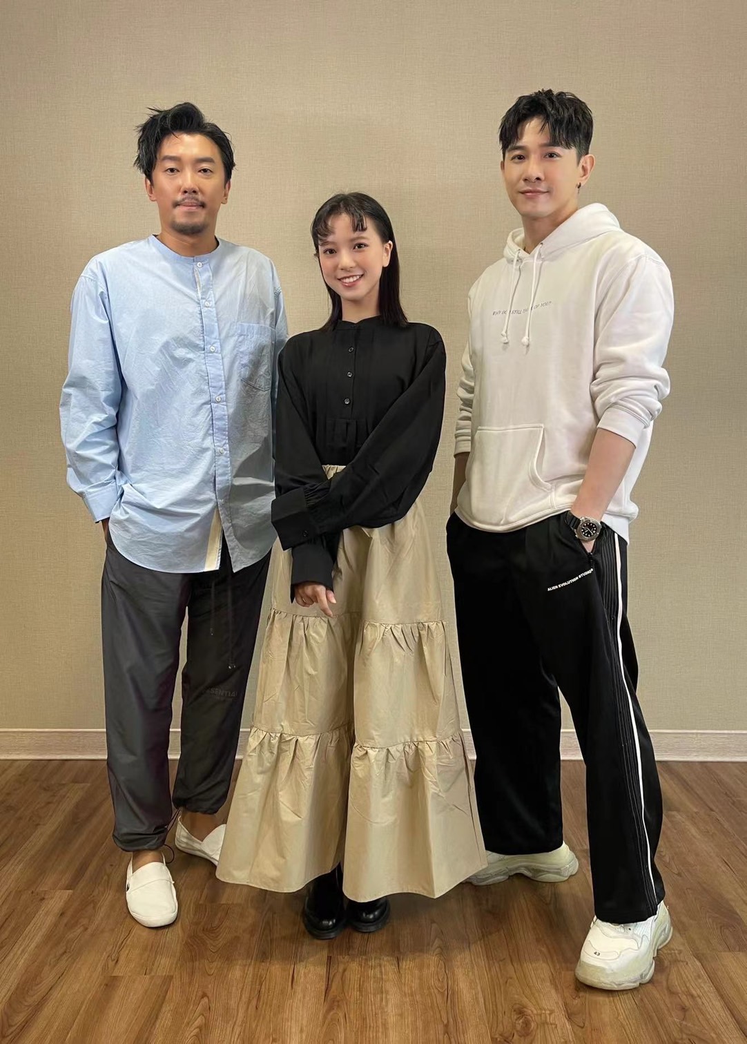 段鈞豪、項婕如、張立昂回憶起自己剛出道的過程。(群星瑞智提供)