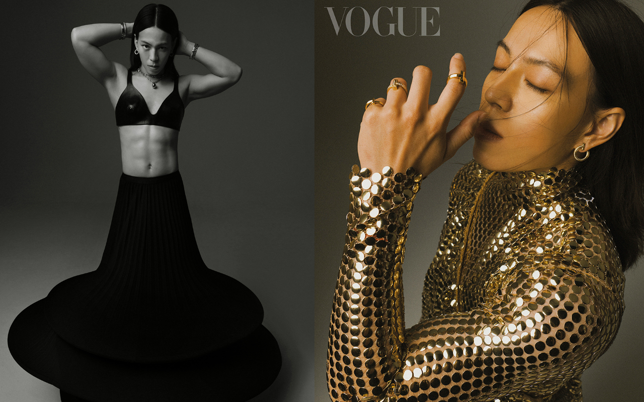 郭婞淳象徵的「女力」跳出刻板印象，顛覆大家對舉重運動員的想像。（《VOGUE》國際中文版提供）