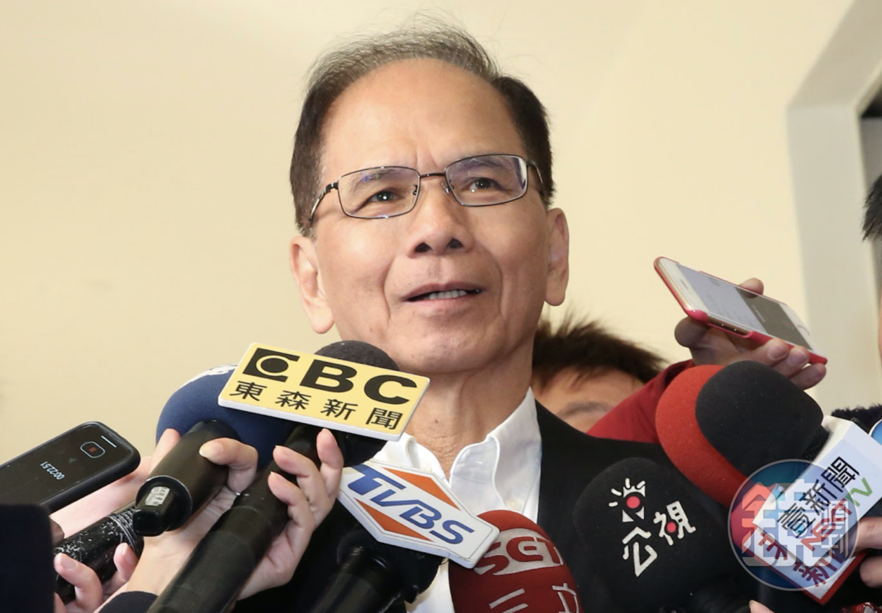 立法院長游錫堃針對香港壹傳媒創辦人黎智英獲2021年格溫·艾菲爾新聞自由獎表達意見。(資料照)