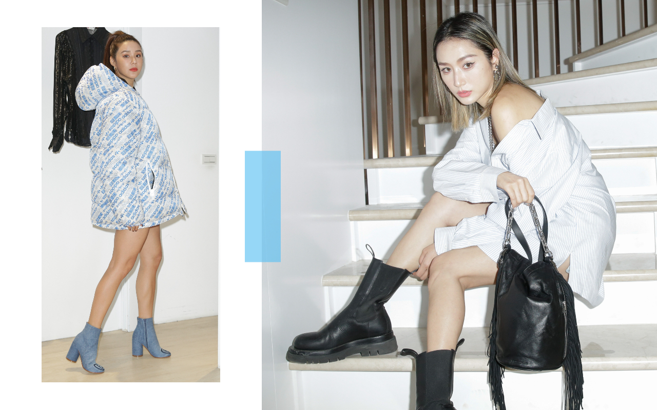 雀斑小姐（右圖）、Angelina（左圖）出席Breeze Couture複合式精品選品店開幕。