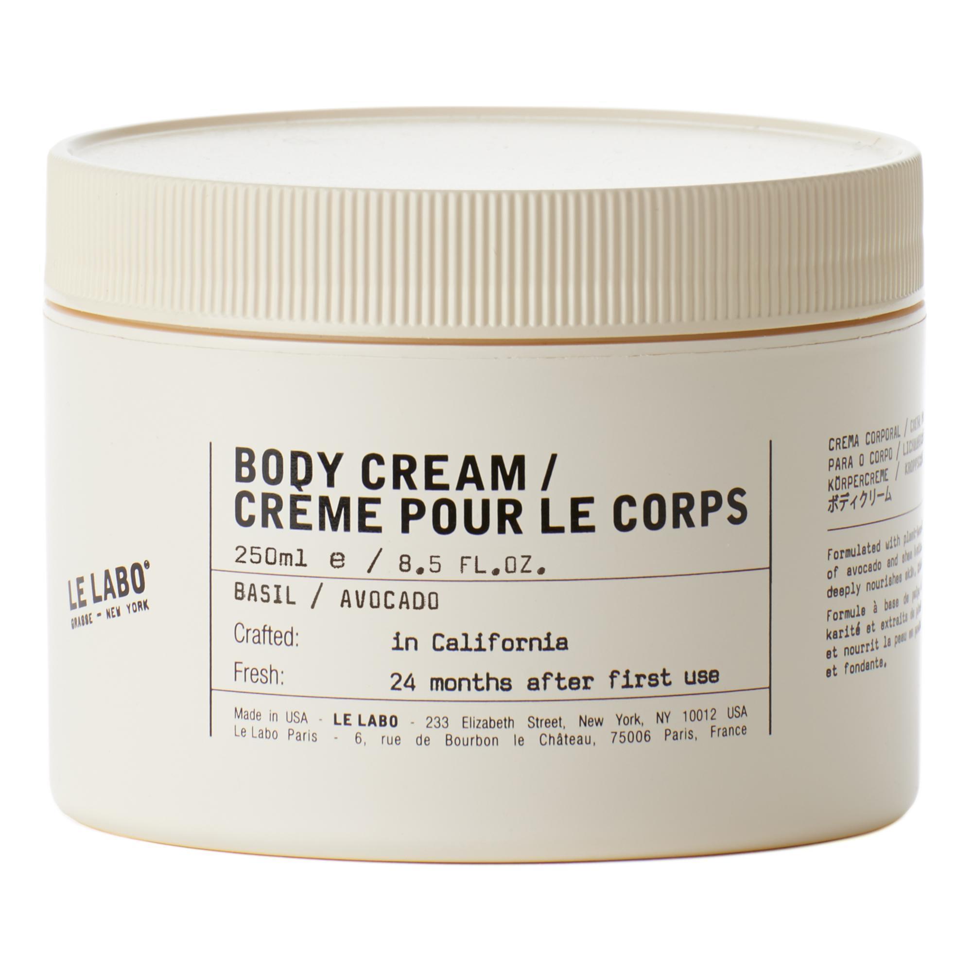 羅勒潤膚霜 60ml NT$550 / 250ml NT$1,700  LE LABO 。（LE LABO提供）