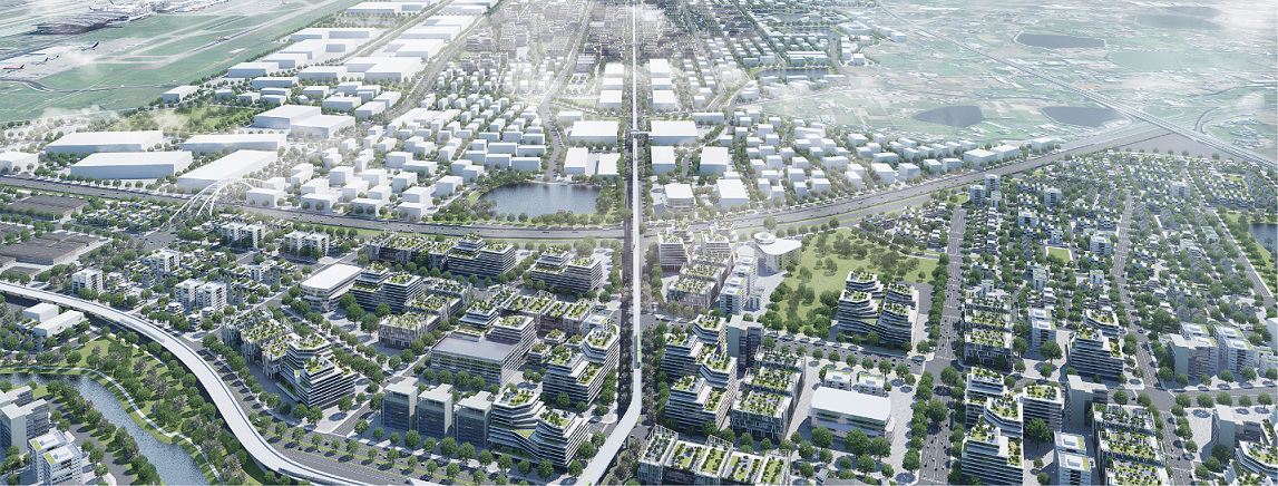 桃園航空城以提高機場營運能量、發展智慧產業及帶動地方發展為目標。