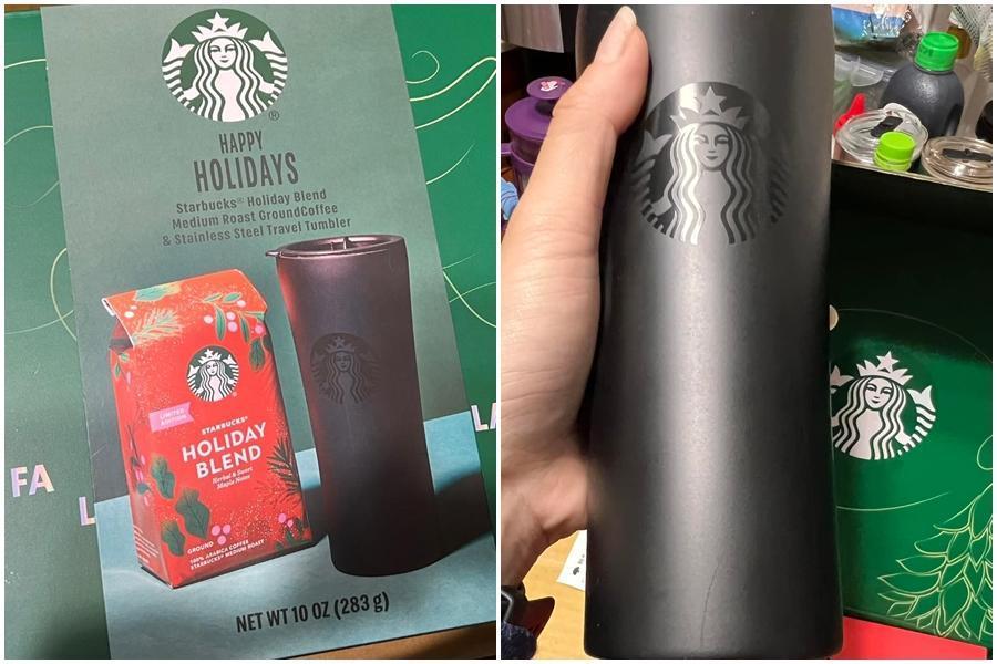 網友到好市多買了星巴克隨行杯禮盒組,結果卻好失望。(翻攝臉書社團:COSTCO 好市多 消費經驗分享區)