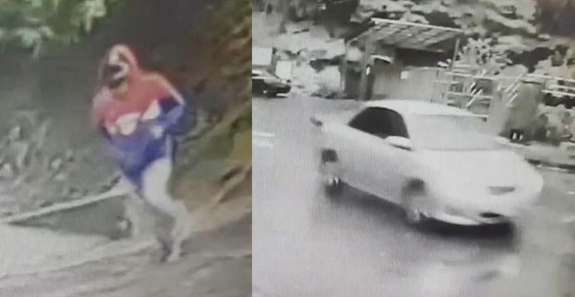 犯下新店槍殺案的黃姓嫌犯（左）犯案後潛逃到廈門，而根據最新消息指出，黃男目前正在廈門的防疫旅館隔離中。（警方提供）