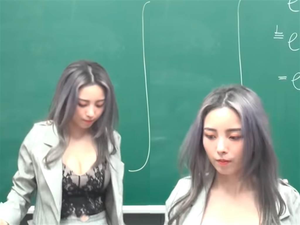 台灣數學補教名師張旭最新影片出現超凶正妹,引發網友關注。(翻攝自數學老師張旭YouTube)