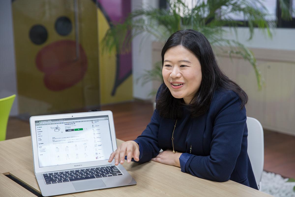 LINE台灣貼圖暨創作者事業部資深總監呂苔君表示,LINE貼圖超值方案讓不同風格且實用的貼圖有更多曝光機會。(本刊資料照)