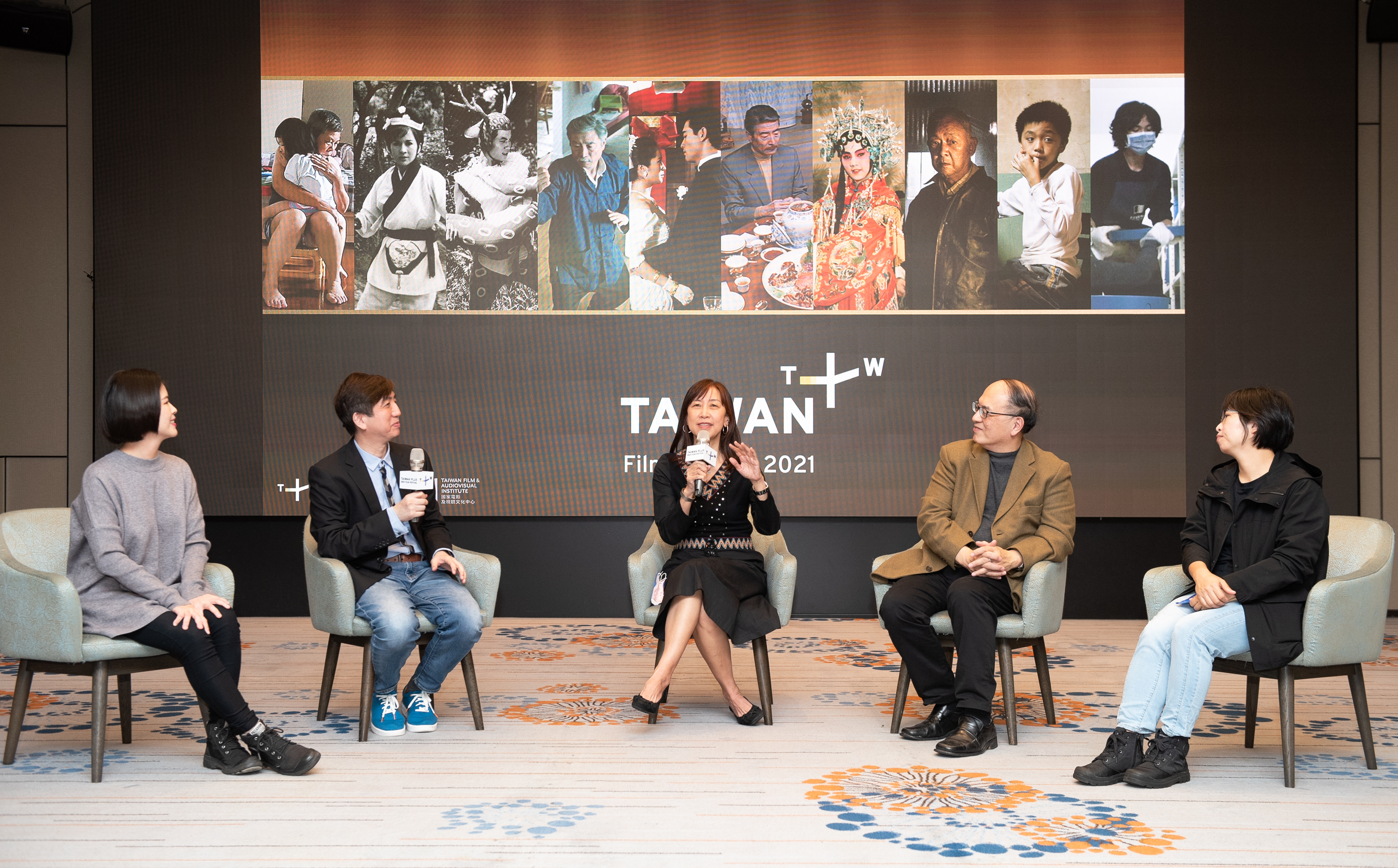 Taiwan+執行長蔡秋安（中）分享Taiwan+影展理念，「希望透過電影軟實力，讓全世界看到台灣」。