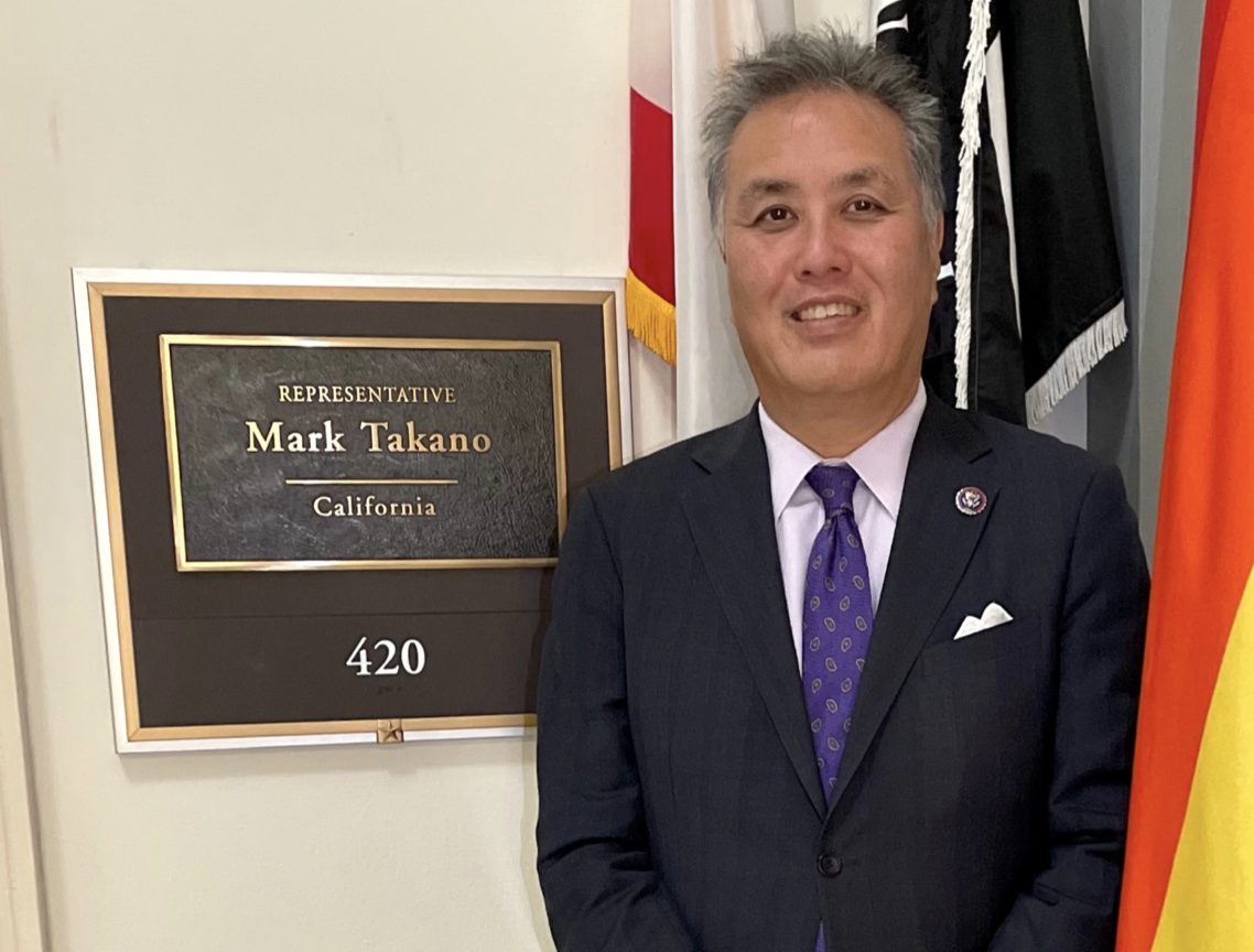 傳眾議院退伍軍人事務委員會主席高野(Mark Takano)率領跨黨派眾議員訪台。(翻攝Mark Takano推特)