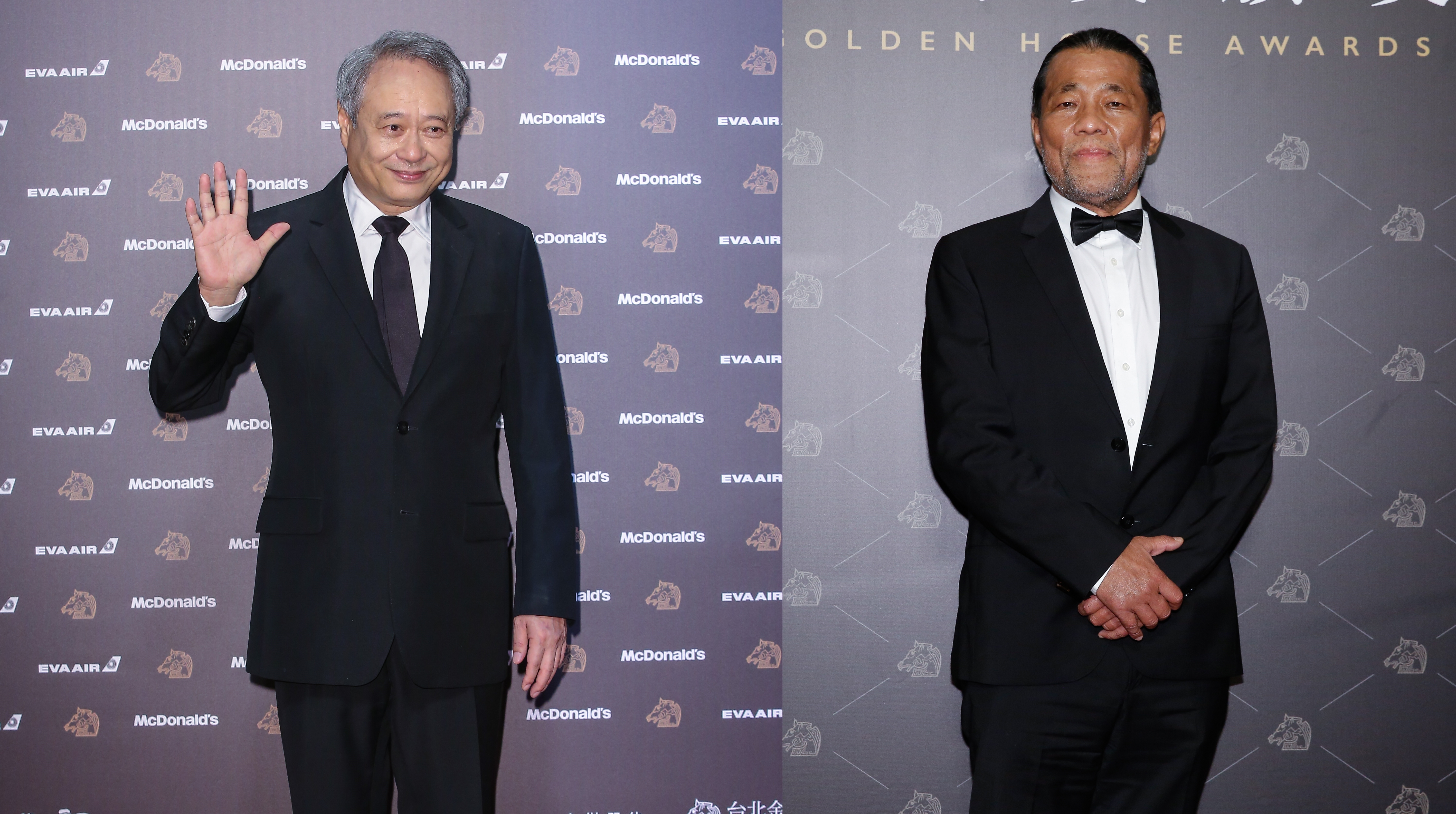 李安導演（左）即將卸下金馬主席任務，交棒給曾任台北電影節主席的李屏賓（右）。（本刊資料照）