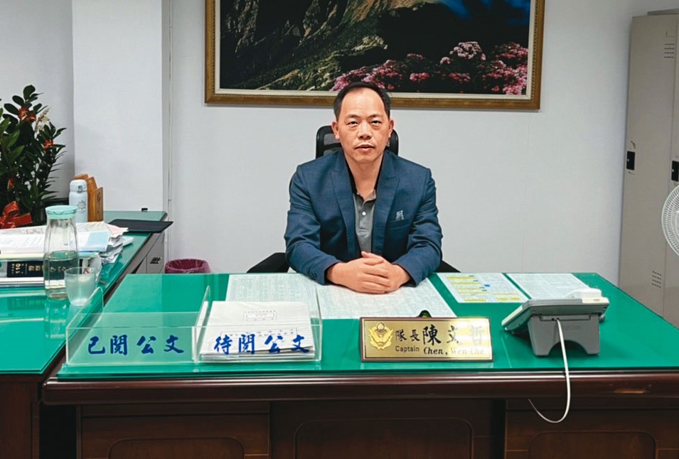 承辦警官陳文哲（圖）說，他們查出袁男的車被賣掉，就研判袁凶多吉少。（林慶祥攝）