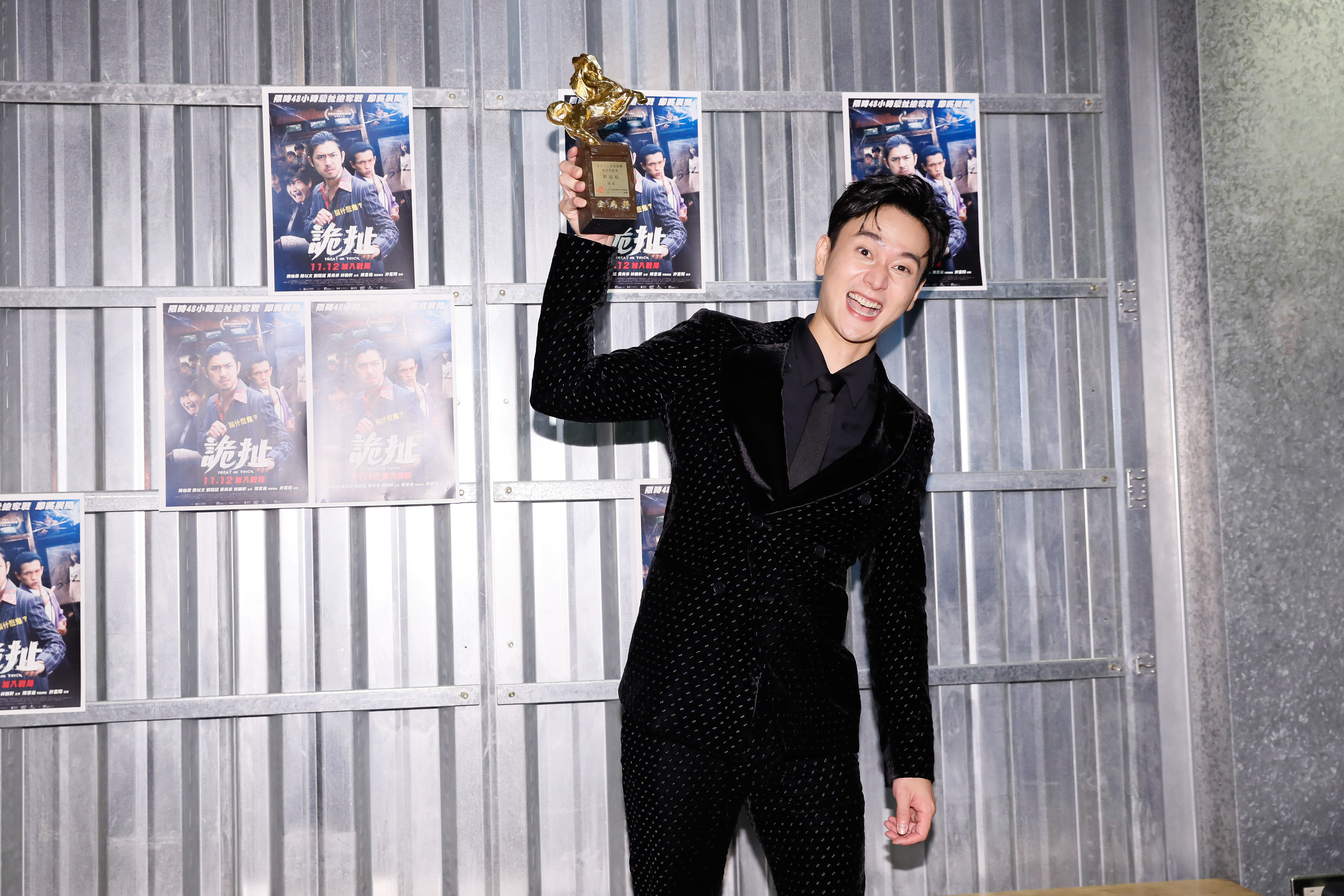 劉冠廷繼台北電影獎後，再度以「詭扯」中的「老楊」角色奪下金馬最佳男配角獎。