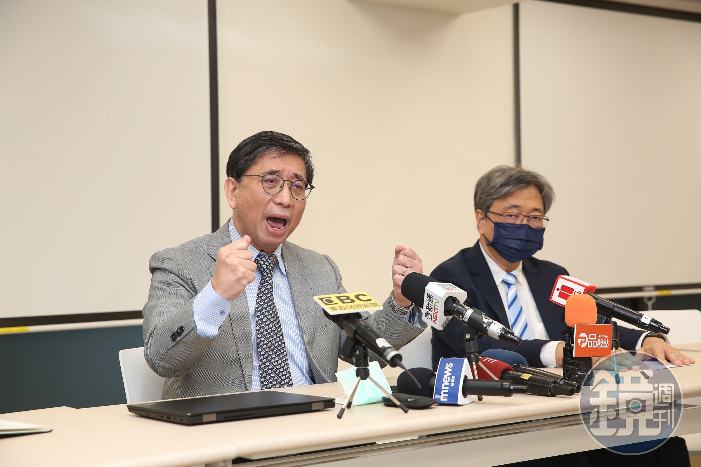 光洋科董事長馬堅勇（左）總經理黃啟峰（右）。（資料照）