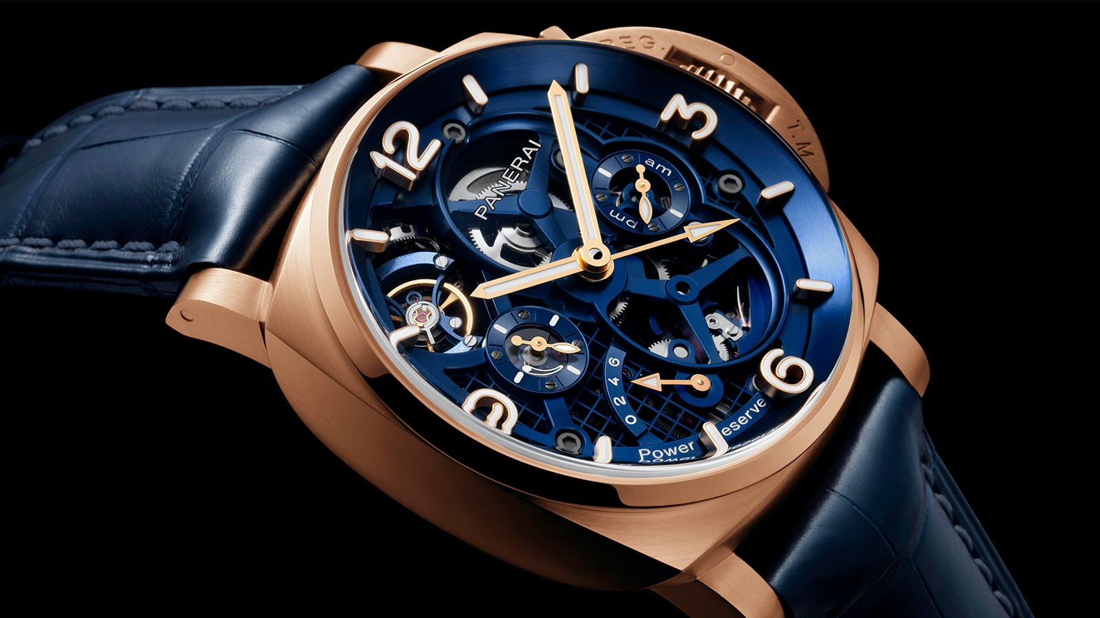 PANERAI Luminor Tourbillon GMT Goldtech™（PAM01060），建議售價NT$ 5,150,000 