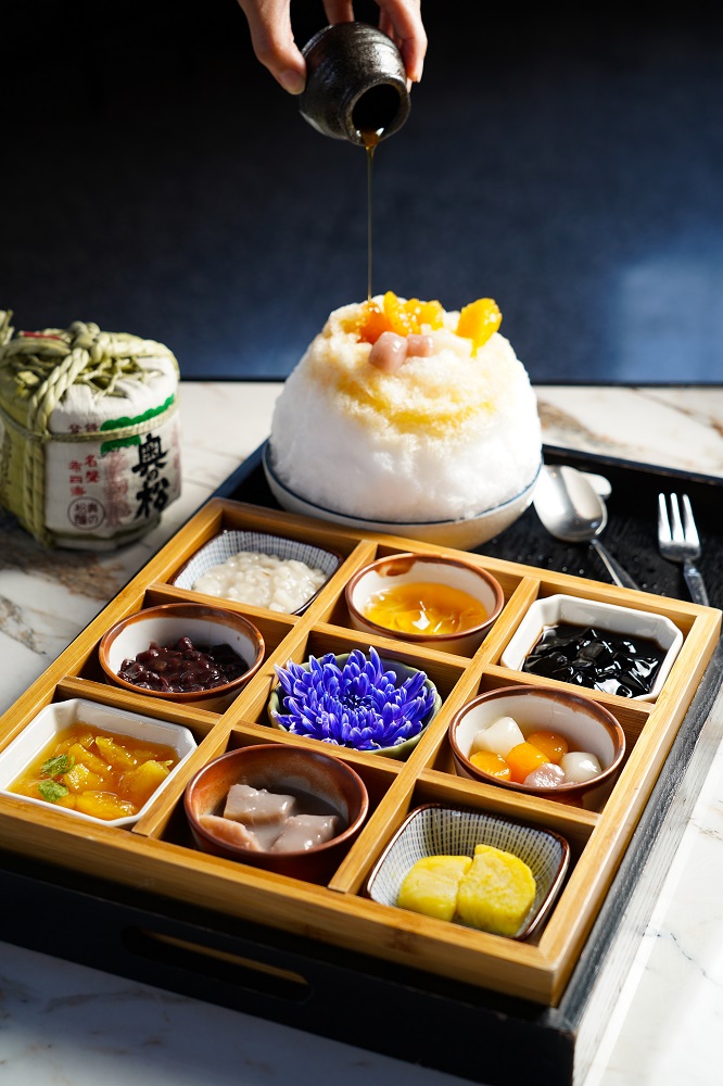 春田冰亭的「宮九枡」以日式料理重新詮釋台灣傳統冰品。（200元／份）