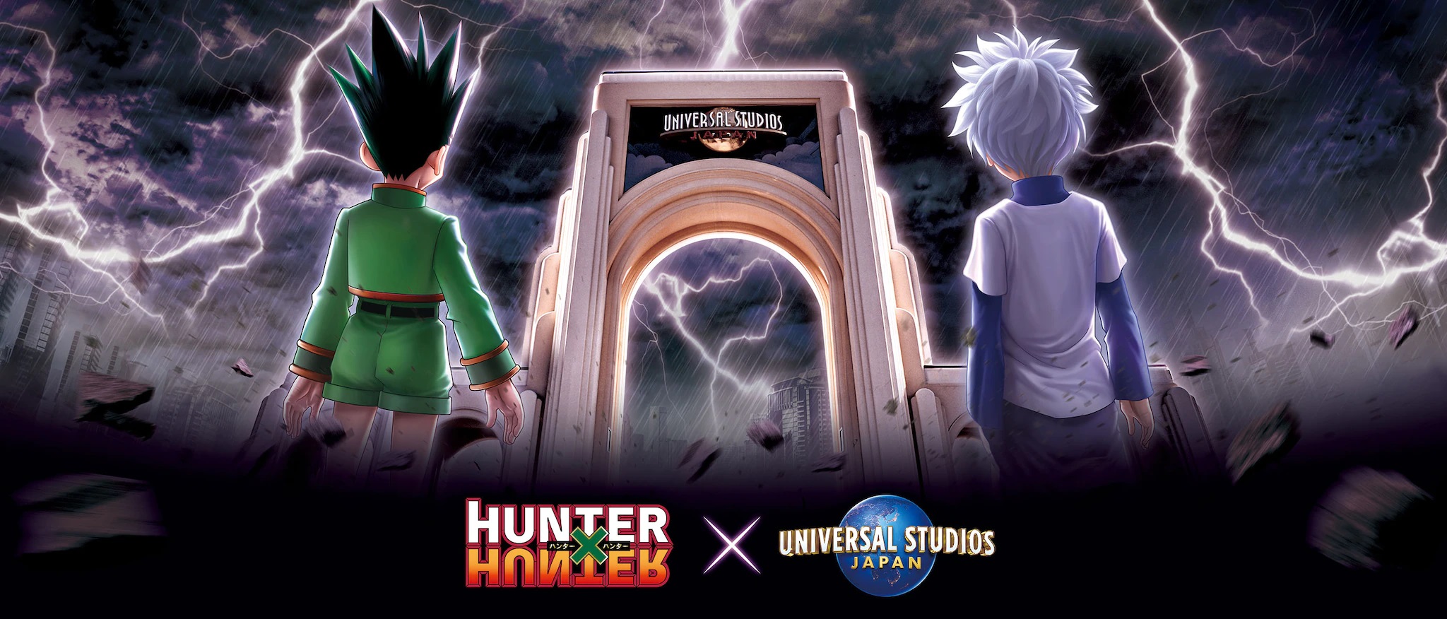 日本大阪環球影城宣布與《獵人》將展開期間限定合作。（翻攝自日本環球影城官網）