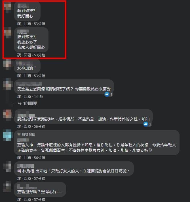 高嘉瑜遭到家暴,卻有網友譴責受害者。(翻攝自高嘉瑜臉書)