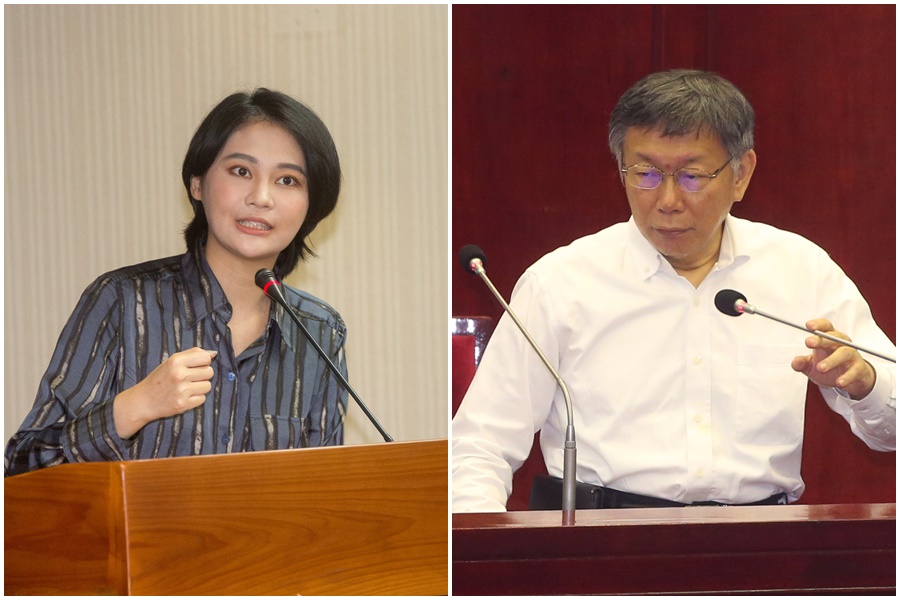 賴品妤（左）、柯文哲（右）皆在各自臉書上譴責任何形式的暴力。（本刊資料照）