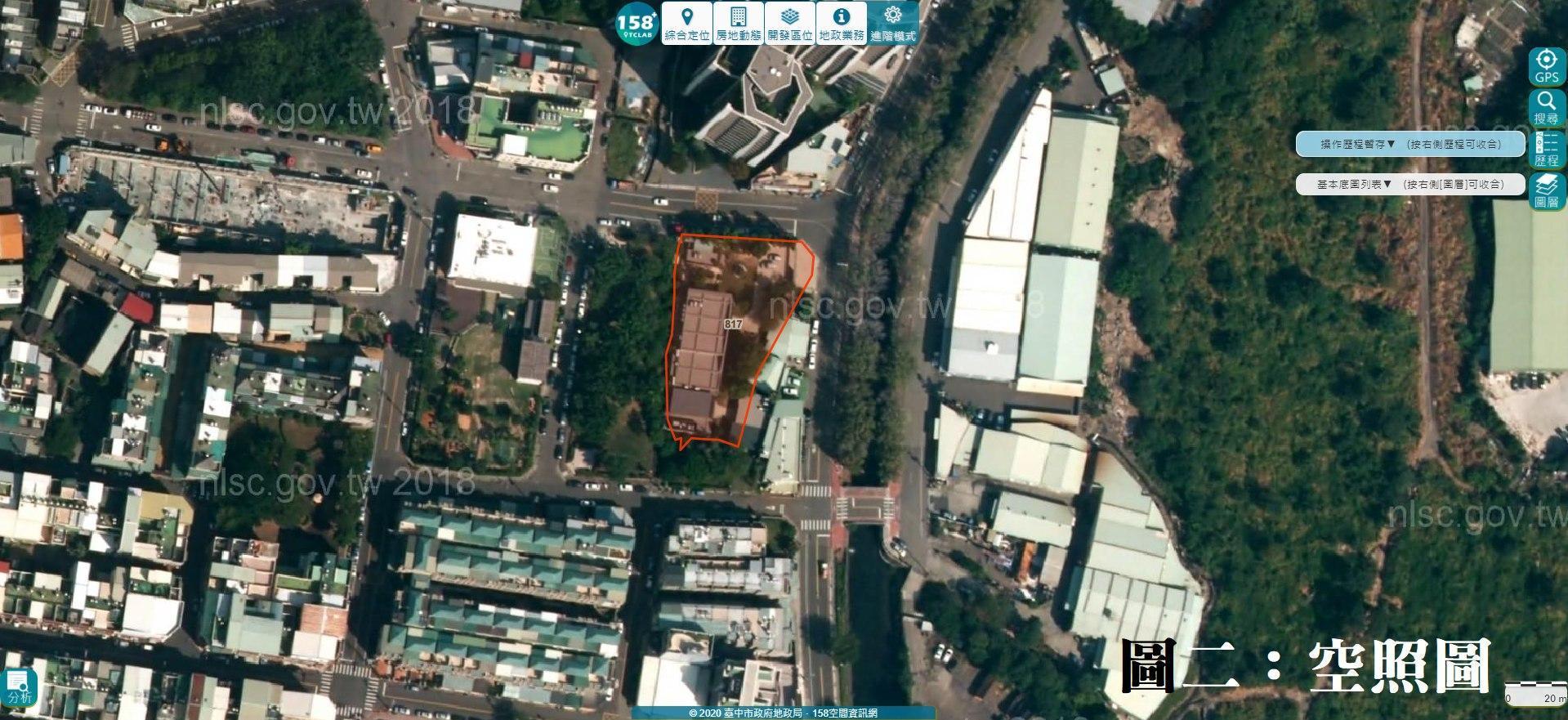 民進黨立委林楚茵公布的顏家違建空拍照。(翻攝林楚茵臉書)