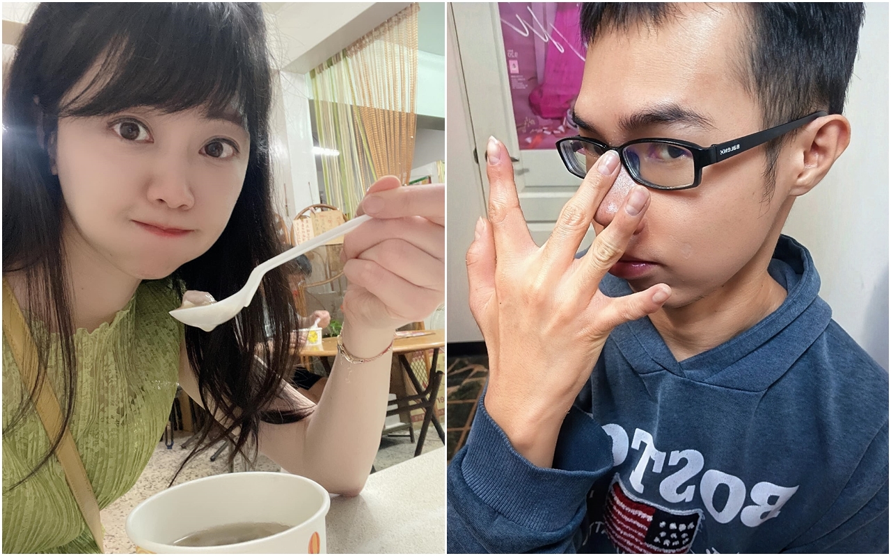 立委高嘉瑜（左）遭男友林秉樞家暴，「FBI帥哥」鄧佳華（右）到高的臉書留言直呼「我會保護妳」。（翻攝自高嘉瑜／鄧佳華臉書）