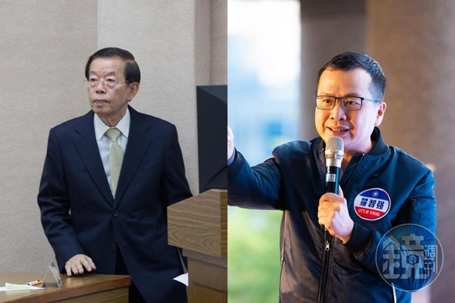 羅智強(右)因為2018年在臉書發文指稱謝長廷(左)「害死蘇啟誠」,遭到對方提告。(本刊資料照)