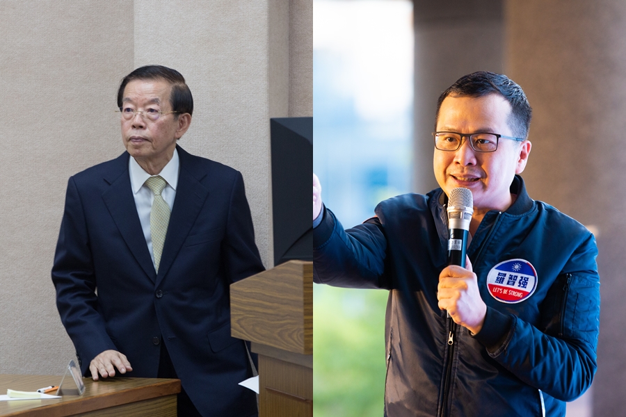 羅智強（右）因為2018年在臉書發文指稱謝長廷（左）「害死蘇啟誠」，遭到對方提告。（本刊資料照）